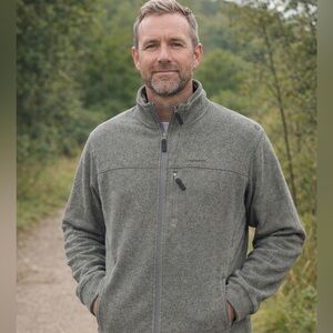 Craghoppers Sweatshirt Mens XL Green Full Zip Long Sleeve